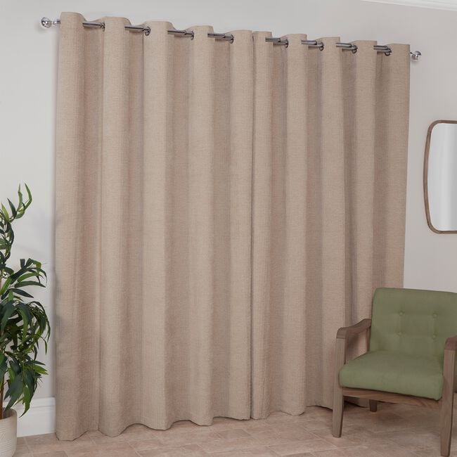 CHENILLE WAVE NATURAL 66x54 Curtain