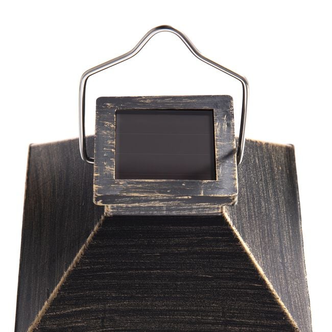 Flickering Warm White Solar LED Candle Lantern