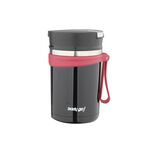 Bodygo Vacuum Insulated Food Jar 600ml - Black