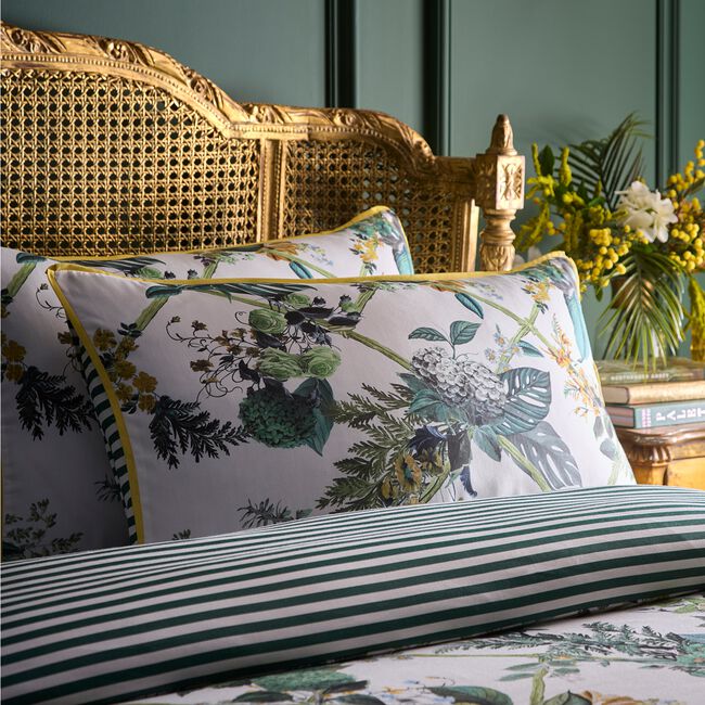 DOUBLE DUVET COVER Laurence Llewelyn-Bowen Cotswold Fantasia Green