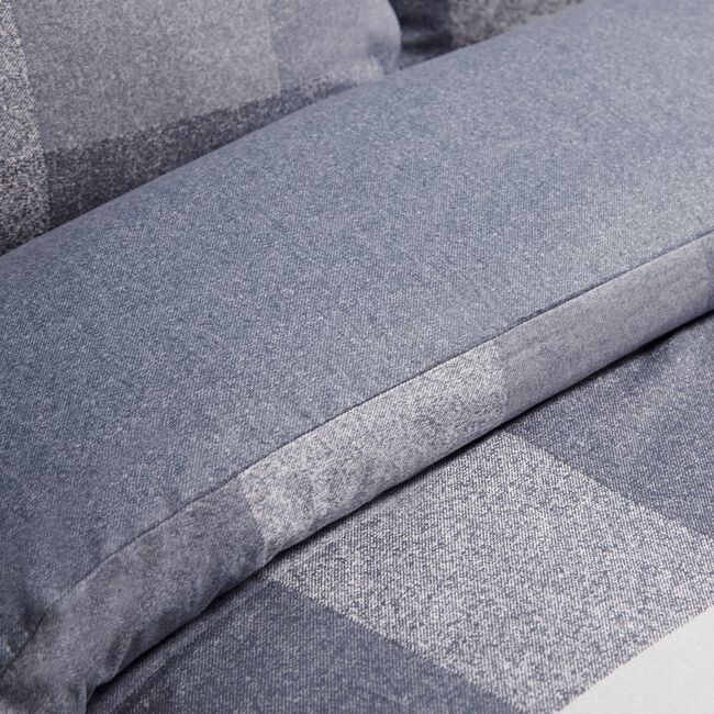 SINGLE DUVET COVER Brushed Cotton Simon Blue