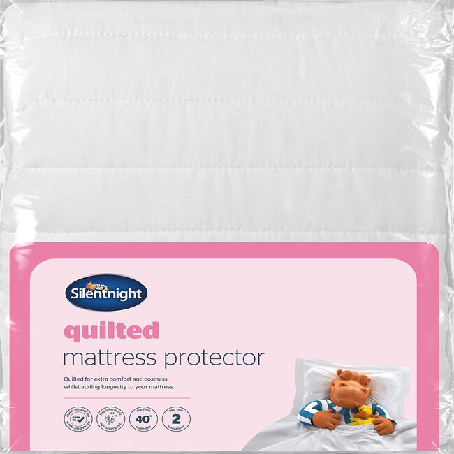 SILENTNIGHT QUILTED SINGLE Mattress Protector 