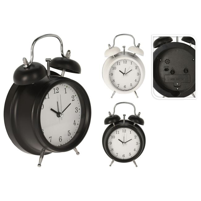 Classic Style Alarm Clock - Assorted Colours
