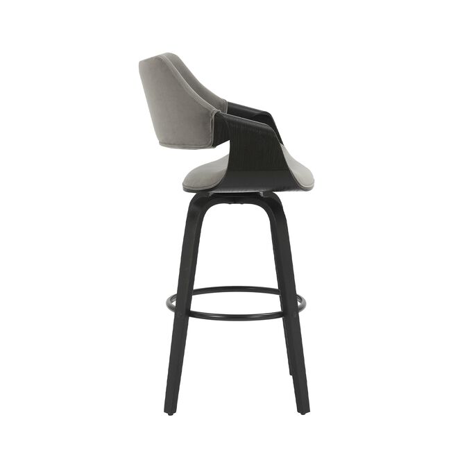 Beckett Barstool - Grey Velvet