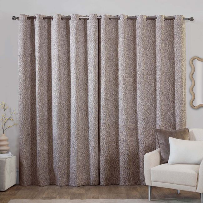 JACQUARD GEO MOCHA 66x54 Curtain