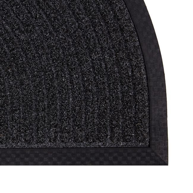 Scraper Texture Half Moon Door Mat 45cm x 75cm