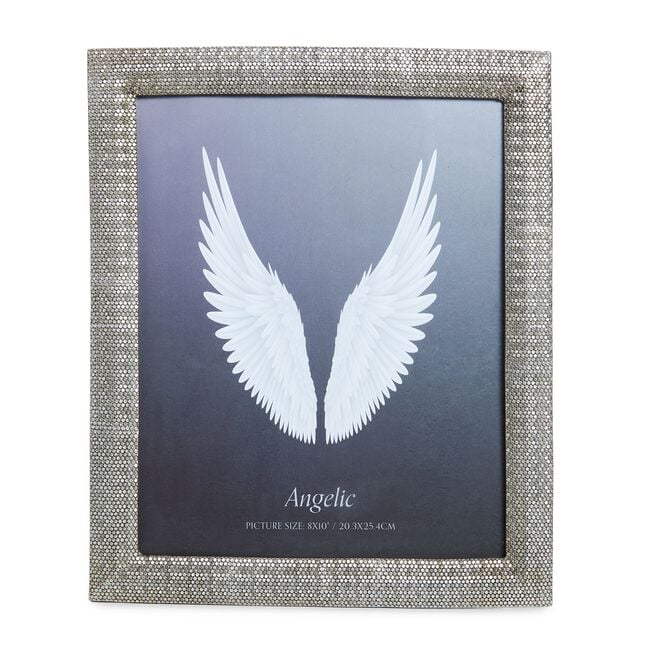 ANGELIC STUDDED 8x10" FRAME Silver