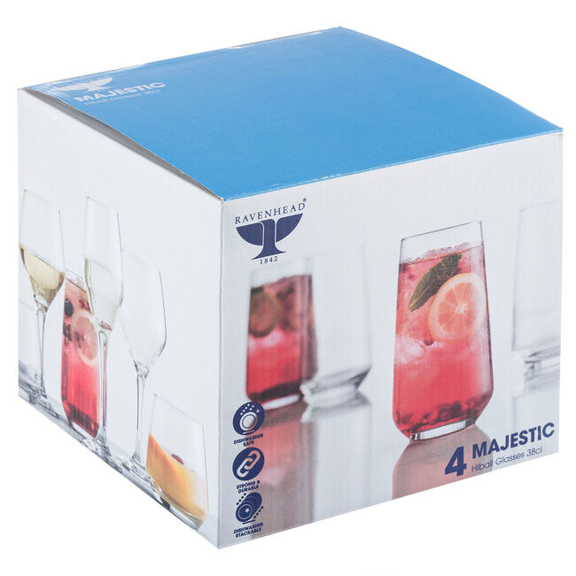 Majestic Hiball Glasses - 4 Pack