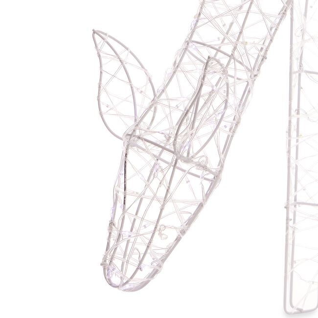 45cm Reindeer Silhouette with Twinkling Lights