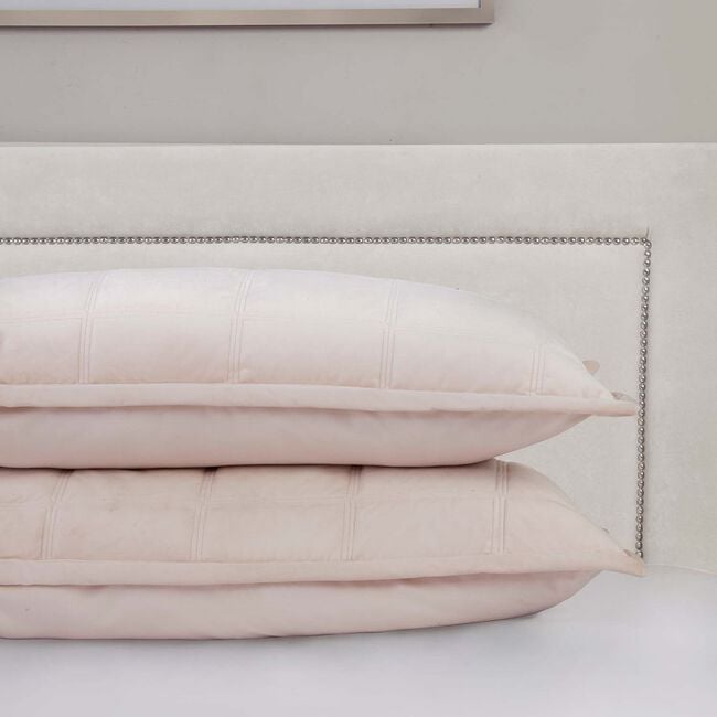 Quilted Hotel Velvet Mink 50cm x 75cm Pillowshams