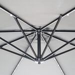 Cantilever Hanging Parasol Grey