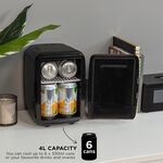 Russell Hobbs 4L Black Mini Cooler/Mini Fridge