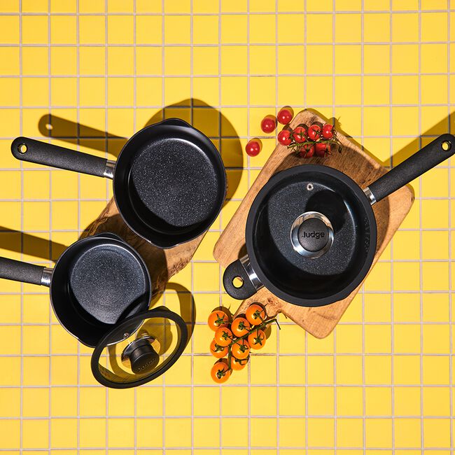 Judge Vista Ceramic 3 Piece Draining Saucepan Set