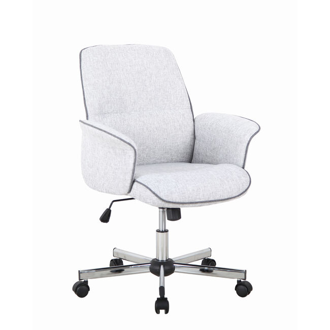 Elsa Office Chair Grey with Contrast Piping