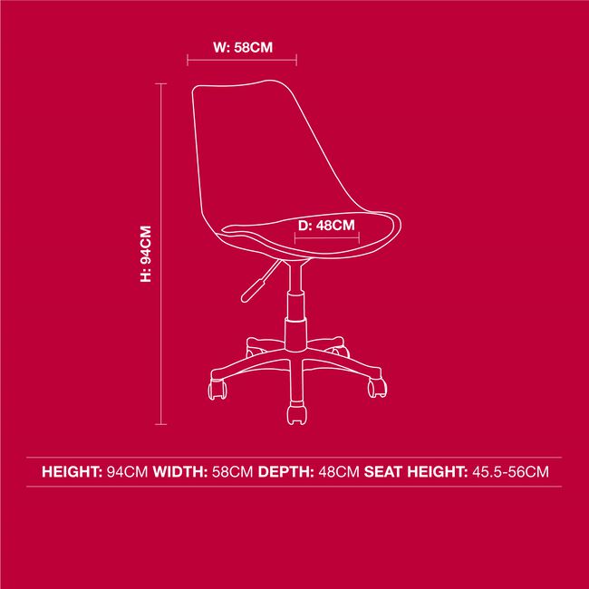 Aletta Office Chair - Grey