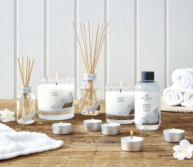 Wax Lyrical Fresh Linen Reed Diffuser - 100ml