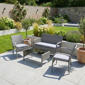 Sicily 4 Piece Rattan Sofa Set