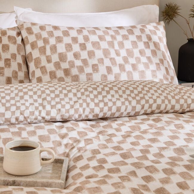 HOEM SINGLE DUVET COVER Nyhavn Tobacco
