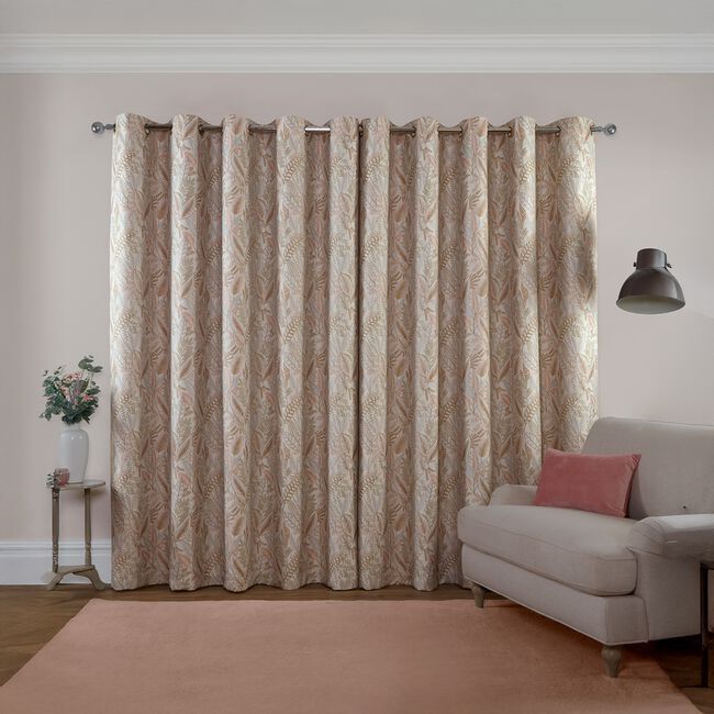 FLORIZEL WOVEN ROSE 66x54 Curtain