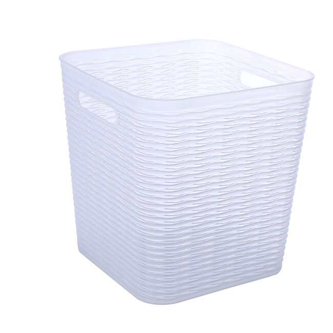16L EZY STORAGE WAVE BASKET Clear