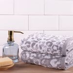 FUSION ANIMAL PRINT GREY 50x90cm Hand Towel  
