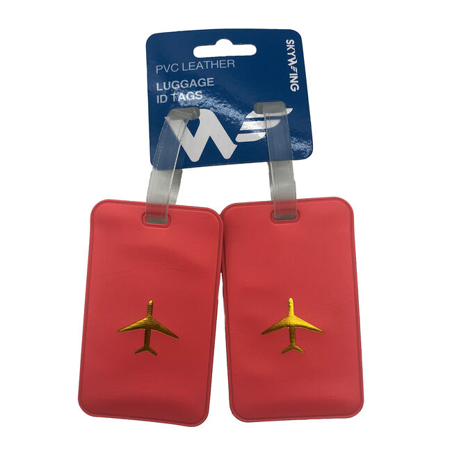 Luggage ID Tags PVC Leather 