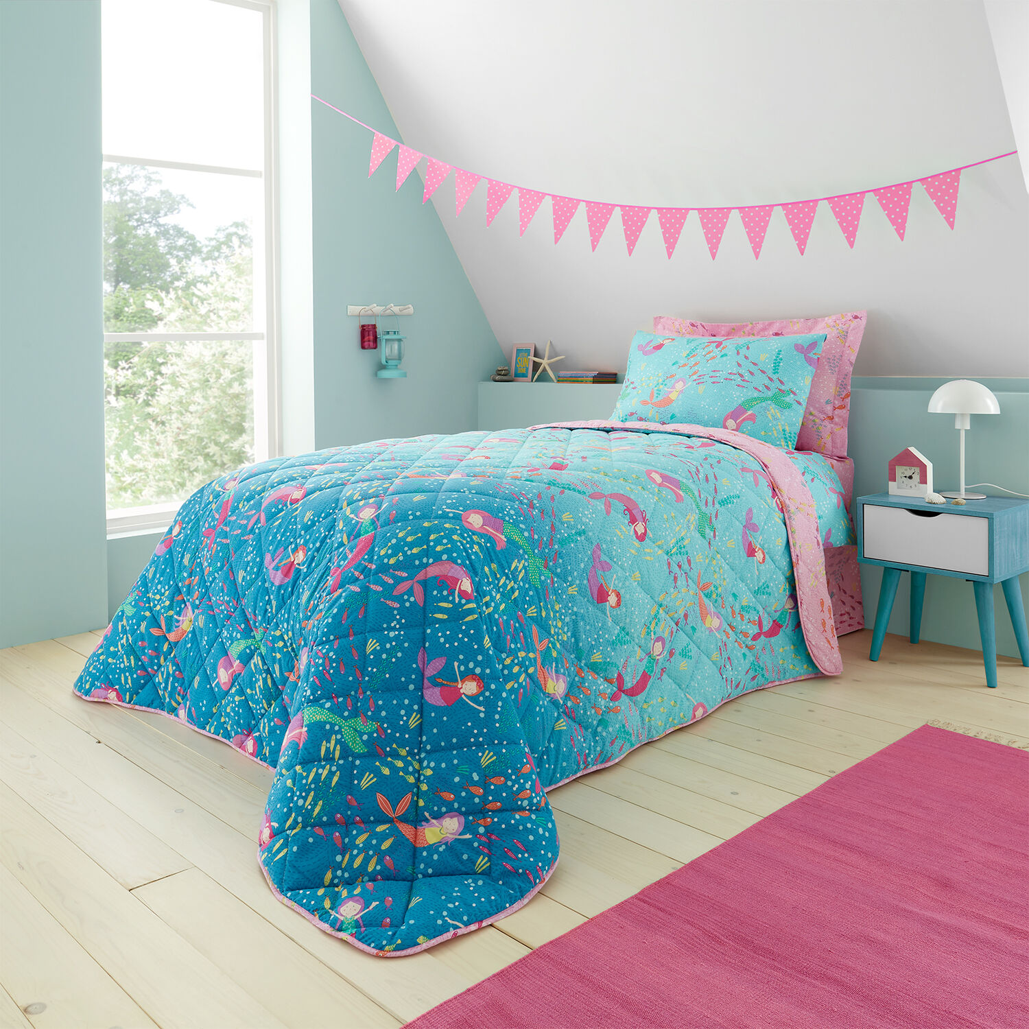 Mermaids Designs Lampshades Ideal To Match Mermaids Quilts & Bedspreads 
