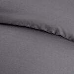 DOUBLE DUVET COVER Grey 200tc