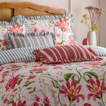 FURN CARMON STRIPE LINEN/RED 40x60 Cushion