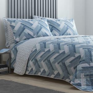 Jonah Bedspread 200cm x 220cm - Blue