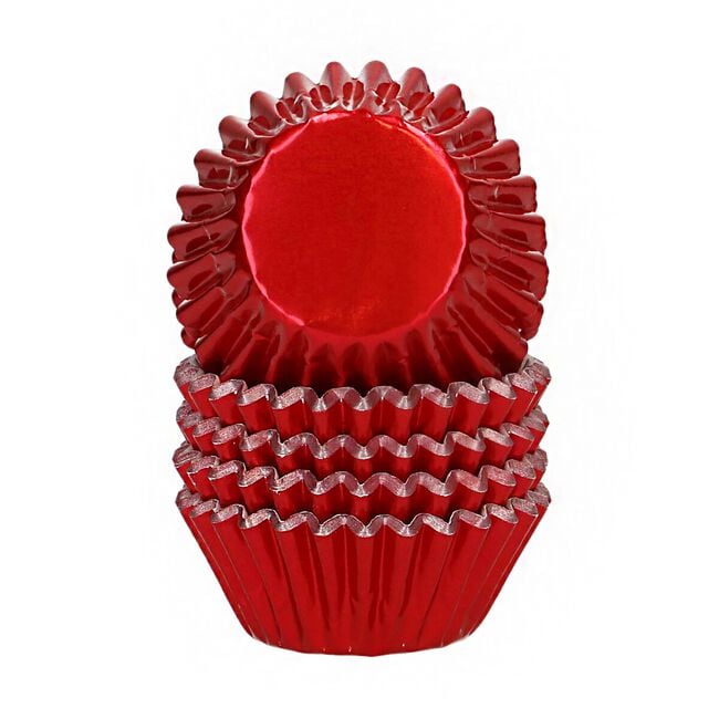 Wilton Metallic Red Mini Baking Cups