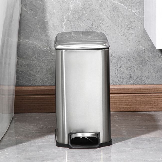 NORDHAUS STAINLESS STEEL 5L Bathroom Bin