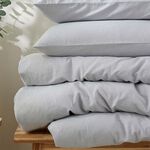 SUPERKNG DUVET COVER Martex Touch of Linen Ice Blue