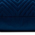 Triangle Stitch Cushion 45x45cm - Navy
