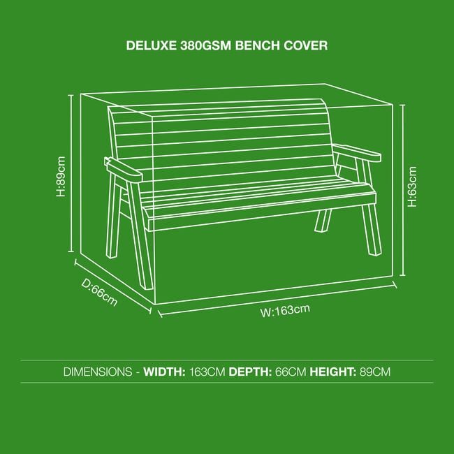 Deluxe 380GSM Bench Cover
