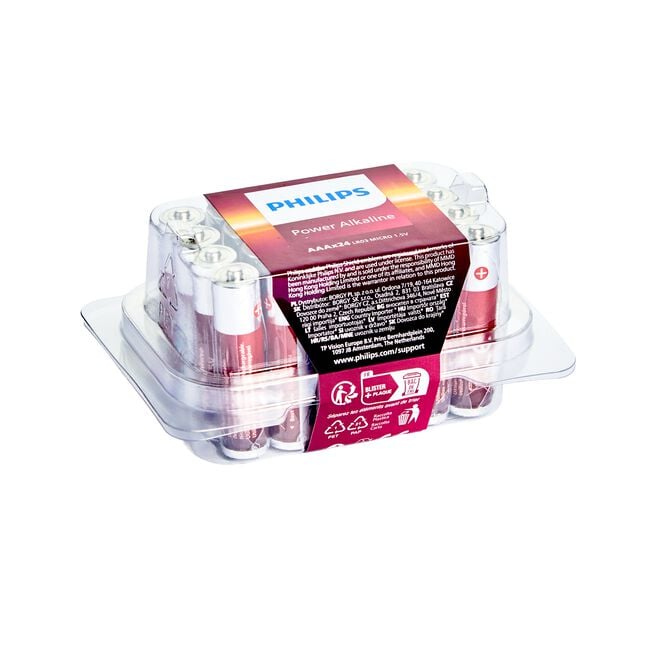 Philips Power Alkaline Pack of 24 AAA Batteries
