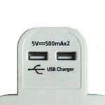 2 Way Multi Socket with Surge Protector & USB Port
