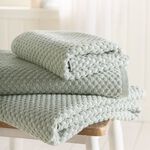 POPCORN CHECK GREEN Hand Towel