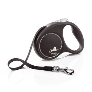 Flexi Black Retractable Small Dog Lead 5M