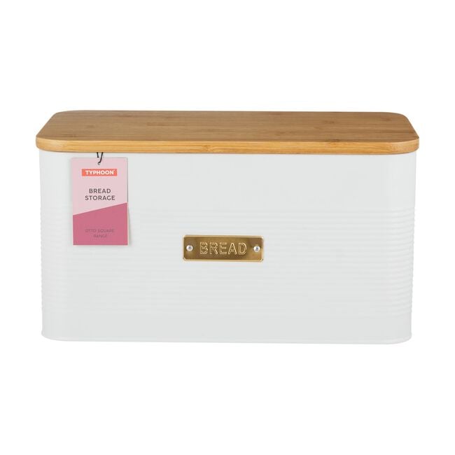 Typhoon Otto Square White Bread Bin