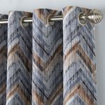 OMBRE CHEVRON NAVY 66x72 Curtain