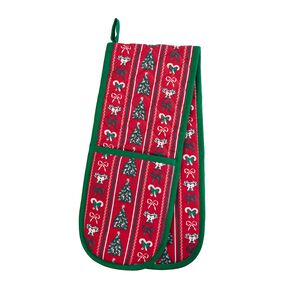 Festive Wrapping Double Oven Glove