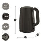 Hamilton Beach Stealth 1.7L Textured Black Kettle