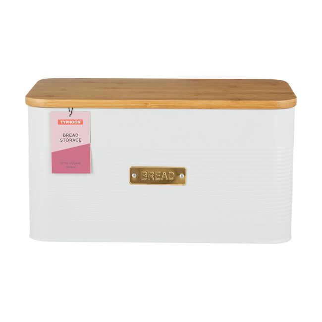 Typhoon Otto Square White Bread Bin