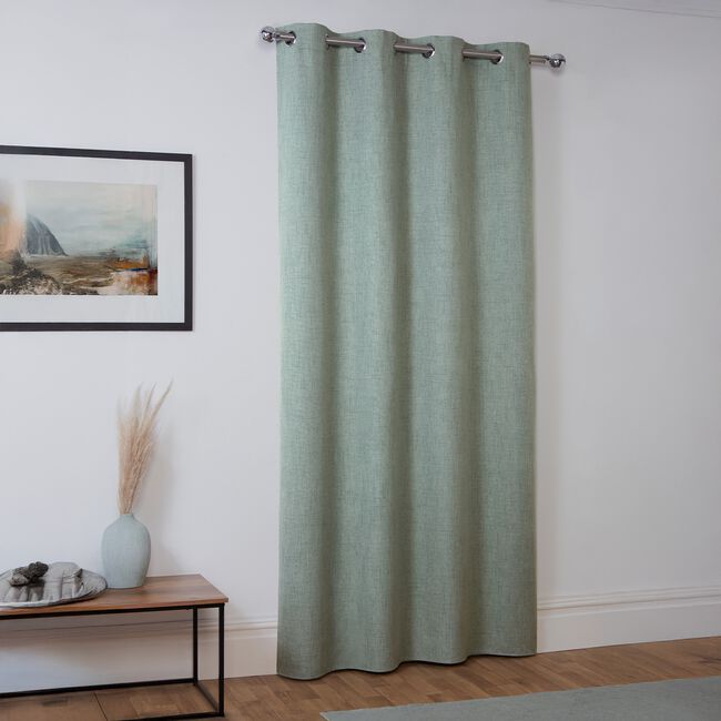 HACKNEY BLACKOUT DUCK EGG 135x240cm Curtain Panel 