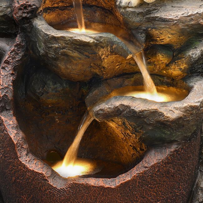 Puppies Playing Garden Water Feature