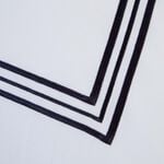 KING SIZE DUVET COVER Tripoint Border Navy 500TC 
