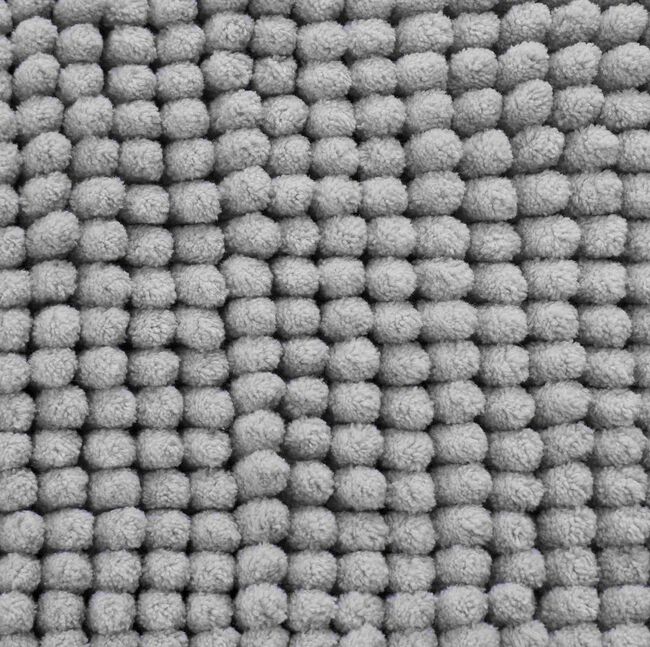 CATHERINE LANSFIELD SILVER BOBBLE 50x80cm Bath Mat