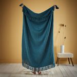 APPLETREE LOFT CHENILLE TEAL 130x180cm Throw 