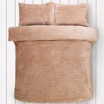SINGLE DUVET COVER Cord Fleece Natural